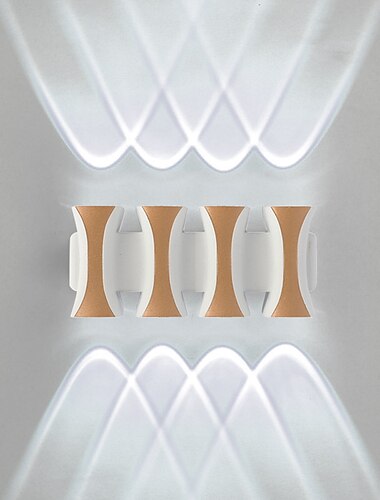  Lightinthebox wasserdichte LED-Wandleuchte mit mehreren Köpfen, 4 W, 6 W, 8 W, moderne Außenveranda-Lampe, Außenwandleuchte, 3000 K warmweiß, 4000 K natürliches Licht, anwendbar auf Tür, Flur,