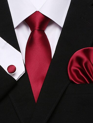  Per uomo Cravatte Taschino Gemelli Imposta Da ufficio Matrimonio Formale Classico A quadri Giornaliero eventi
