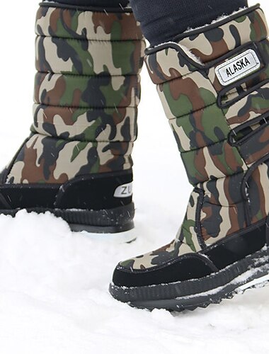  мужские зимние сапоги до середины икры, непромокаемые зимние ботинки на меховой подкладке, лыжные ботинки для катания на лыжах, упражнения на открытом воздухе, зимние виды спорта