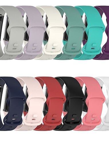  時計バンド のために Fitbit Charge 5 シリコーン 置換 ストラップ ソフト 高通気性 リストバンド