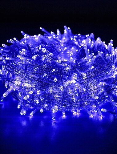  LED fe-lyskæde 100M 800Leds 50M 400Leds 8 tilstande vandtæt fleksibel Ferie lys til træ fest gård have patio farverigt lys EU US AU UK stik