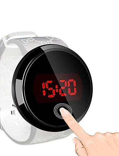  ساعة رقمية LED للرجال، ساعات لمسية، ساعات رياضية، حزام سيليكون، ساعة إلكترونية، ساعة رقمية من سبائك السيليكون للرجال