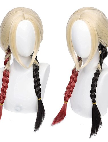  Cosplay paruky Blonďatá Červená Černá Volný Umělé vlasy Dlouhý paruky Dámské paruky Na párty