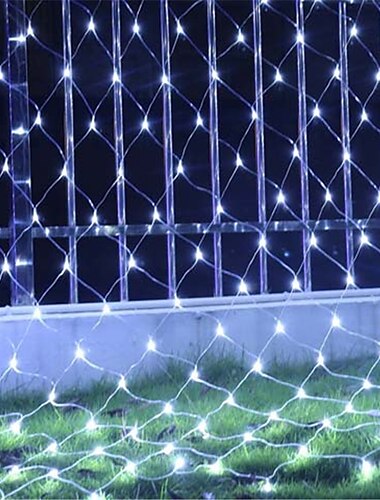 LED-Lichternetz, IP65, 6 x 4 m, 3 x 2 m, flexible LED-Lichterkette, Weihnachtsnetz, 880 LEDs, 200 LEDs, Netz-Lichterkette für Garten, Hof, bunte Dekoration, EU-/US-/UK-Stecker, AC 110 V, 220 V, 230 V