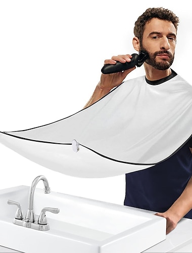  bavoir à barbe nouvelle version tablier attrape-barbe pour le rasage et la coupe sangles de cou réglables attrape-cheveux toilettage tablier de barbe pour hommes barbe&amp; soin de la moustache