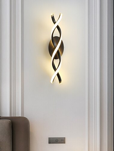  lightinthebox lampă de perete cu led dormitor lampă de noptieră aluminiu creativ modern design simplu fundal hotel scară de perete lampă personalizată pentru culoar