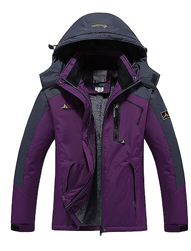  Dámské Bunda lyžařská Su Geçirmez Dağcı Ceketi Polar Dağcı Montu Fleece Zima Venkovní Zahřívací Zateplená podšívka Voděodolný Větruvzdorné Svrchní oblečení Kapuce Trenčkot Lyže Outdoor a turistika Lov