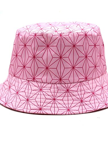  Kamado Nezuko Kamado Tanjirou Mützen Fischerhut Bedruckt Geometrisch Für Paar Herren Damen Erwachsene 3D-Druck