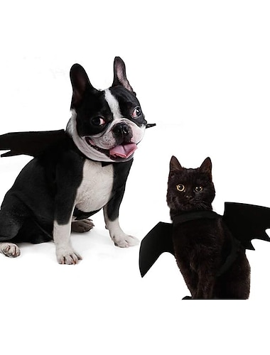  hondenvleermuiskostuum - huisdierkostuum vleermuisvleugels cosplay hondenkostuum huisdierkostuum voor partydog cosplaykostuums