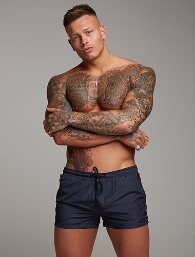  Herren kurze Sporthose Laufshorts kurze hosen Laufshorts Leichtathletik Kurze Hosen Kordelzug Unten Atmungsaktiv Leicht Rasche Trocknung Fitnesstraining Laufen Joggen Sportbekleidung Sportkleidung
