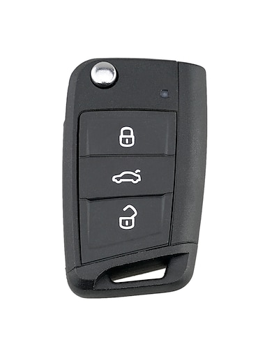  Ersatz Keyless Entry Fernbedienung Schlüsselanhänger Clicker Transmitter 3 Taste für Skoda Octavia Volkswagen Golf Mk 7 Seat Leon Fabia Arona