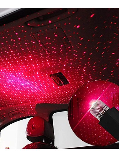 led bil tag stjerne projektor atmosfære galakse lampe usb dekorativ lampe justerbar flere lyseffekter