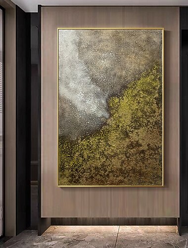  Manual Confeccionada à Mão Pintura a Óleo Pintados à mão Panorâmico vertical Abstrato Famoso Moderno Realismo Tela enrolada (sem moldura)