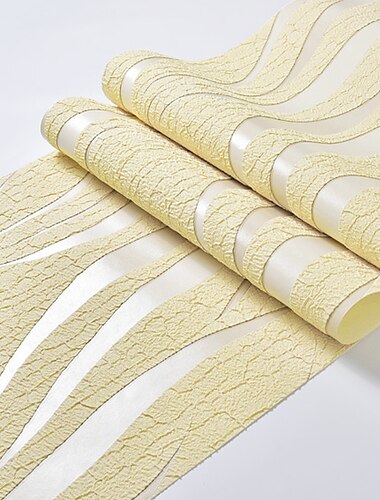  Streifentapete Damast Wandverkleidung Aufkleber Folie Beflockung Vlies Kleber erforderlich Wohndeko 1000x53cm/393.7x20.87inch