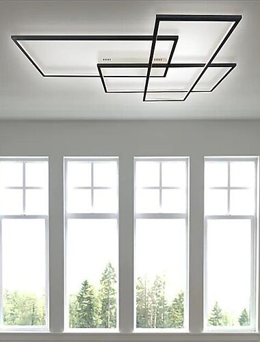  101 cm geometriske former taklamper led aluminium malt finish moderne 220-240v