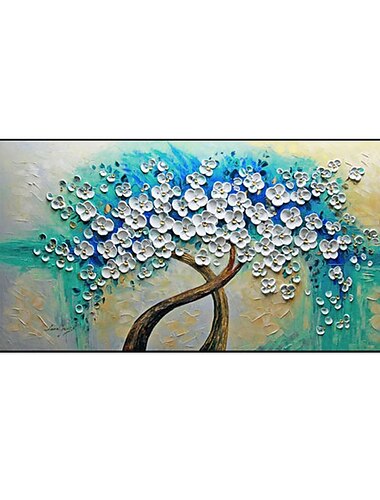  olieverfschilderij handgemaakte handgeschilderde kunst aan de muur abstracte bloesem boom woondecoratie decor gerold canvas geen frame niet uitgerekt