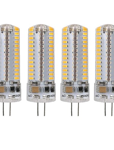  10db 5w e14 g4 g9 bi pin led fekvő villanykörte 104leds smd 3014 500lm 50w halogén megfelelő otthoni világításhoz ac110v ac220v