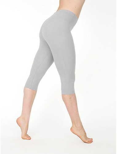  Mujer Casual Deportes Polainas pantalones cortos capri Pantalones cortos con glúteos Cintura elástica Medio corto Pantalones Diario Yoga Elástico Mezcla de Algodón Ligero Deportes Alta cintura Delgado