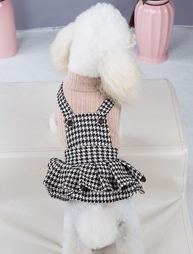  Hund Katze Kleid Hosen Mode Niedlich Winter Atmungsaktiv Weich Waschbar Bequem Outdoor Alltagstauglich Hundebekleidung for Bichon Frise Zwergspitz Baby Haustier Papillon Klein