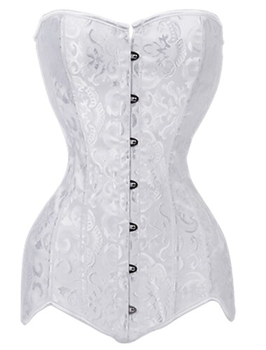  Korsett Damen Übergröße Korsetts Sexy Landhaus Stil Bayerisch Brustkorsett Klassisch Bauchkontrolle Push-Up Hosen Künstlerisch gestaltet Einfarbig Haken & Öse Schnüren Polyester Weihnachten Halloween