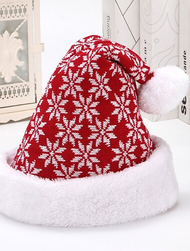  Christmas Hat Santa Hat Men's Women's Unisex Christmas Warm Fashion Adults' Christmas New Year Christmas Christmas Gifts Party Hat