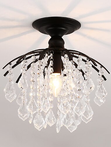  28 cm unikt design lysekroner loftslampe led metal sputnik malede finish vintage country 220-240v