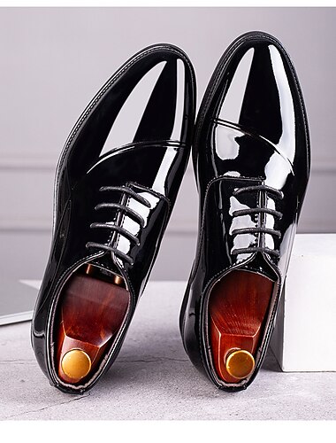  Miesten Oxford-kengät Klassinen Päivittäin Juhlat PU Musta Ruskea Syksy Kevät