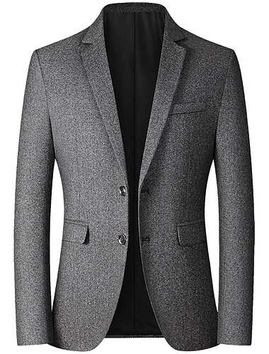  мужской повседневный пиджак обычного кроя, однотонный винно-темно-синий серый 2024