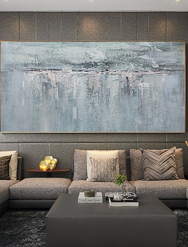  Útmutató Kézzel készített Hang festett olajfestmény Kézzel festett Vízszintes panoráma Absztrakt Híres Modern Realizmus Anélkül, belső keret