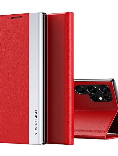  telefoon hoesje Voor Samsung Galaxy S26 Ultra Plus S25 S24 S23 S22 S21 FE S21 Ultra Plus S20 A32 Volledig hoesje met standaard Omdraaien Stofbestendig Effen PC PU-nahka