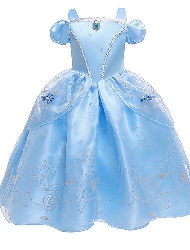  Mädchen' 3D Rose Einfarbig Kleid Ärmellos Sommer Herbst Sport & Natur Täglich Prinzessin Kostüm kinderkleidung 2-8 Jahre A Linie Kleid Tüll-Kleid Maxi Regular Fit