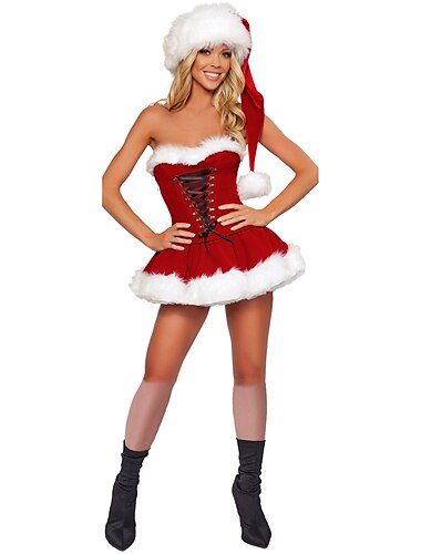  Trajes de baile Vestido Fajas / Cintas Gorra Tira para impedir el descalzado Mujer Navidad Rendimiento Sin Mangas Poliéster