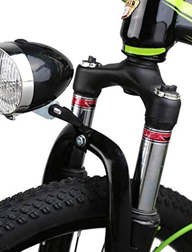  Vintage Retro-Fahrrad-Fahrrad-Frontlicht-Lampe LED-Scheinwerfer mit Halterung, wasserdicht, mehrere Modi, superhell, leicht, Batterien nicht enthalten
