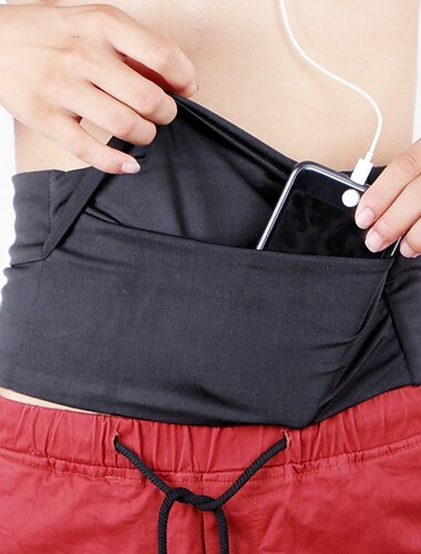  Cinturón de correr Bolso de cintura Bolsa de cinturón 1-20 L para Aptitud física Entrenamiento de gimnasio Maratón Corriendo Bolsas de Deporte Ajustable Impermeable Listo para vestir Nailon Hombre