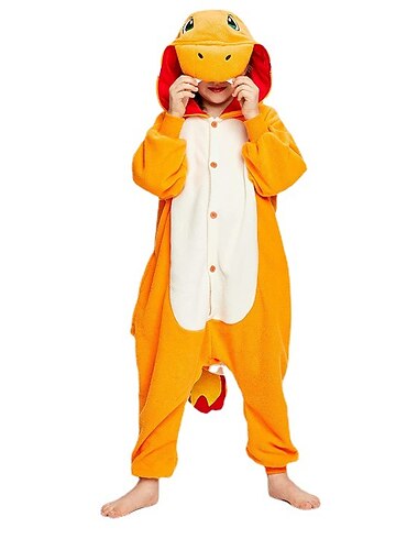  Per bambini Pigiama Kigurumi charizar Animali Pigiama a pagliaccetto Terylene Cosplay Per Ragazzi e ragazze Carnevale Pigiama a fantasia animaletto cartone animato Feste / vacanze costumi