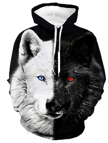  Hombre Animal Bloque de color Sudadera Sudaderas Sudadera Manga Larga Sudadera con capucha Con Capucha Design Impresión 3D Diario Deportes 1 2 Estampado Primavera & Otoño Diseñador