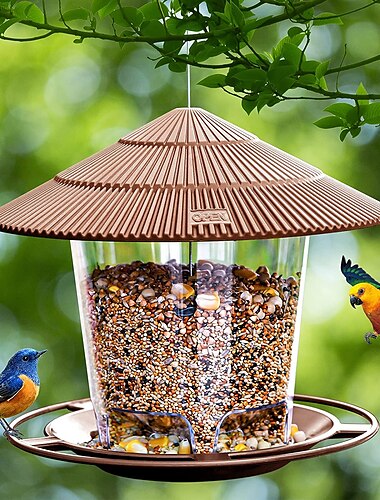  vogelvoeder waterdicht tuinhuisje hangende vogelvoeders buitencontainer met hangtouw voerhuis type vogelvoeder aves decor tuindecor