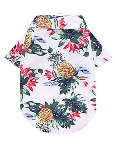  Hund Hawaiihemd 2 Stück Welpenkleidung für kleine mittelgroße Hunde Jungen atmungsaktiv Kokosnussbaum Hund T-Shirt Haustierbekleidung Katzenoutfit für Chihuahua Yorkie Kostümkleidung (klein, 1)