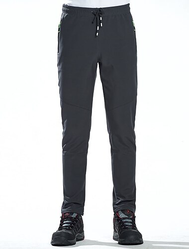  Herren Damen Arbeitshose Fleece-gefütterte Hose Softshellhosen Winter Außen warm halten Windundurchlässig Atmungsaktiv Leicht Unten Männer schwarz Damen schwarz Männer grau Dame grau Jagd Skifahren