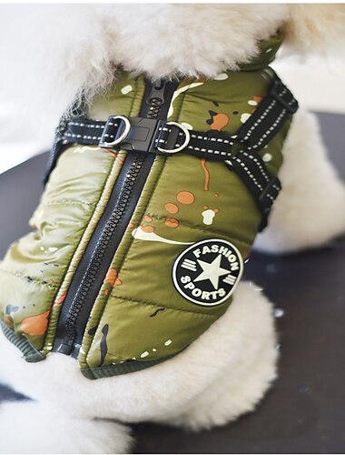  Hund Katze Mäntel Jacke Weste Mode Lässig Winter Warm Atmungsaktiv Weich Bequem Dicht Alltagstauglich Hundebekleidung