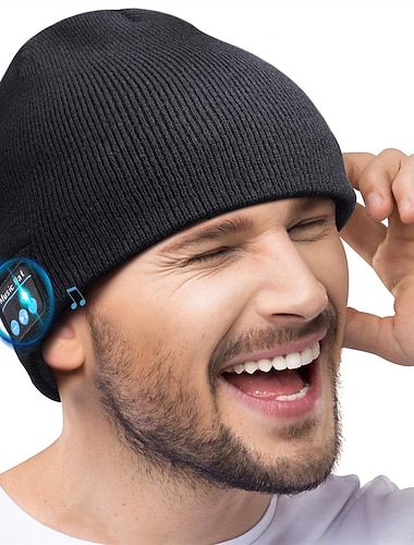  Наушники для сна Bluetooth шапка стерео вязаная музыкальная шапка с Bluetooth 5.0 беспроводные наушники обновленные для мужчин и женщин подходящие для активного отдыха подарок