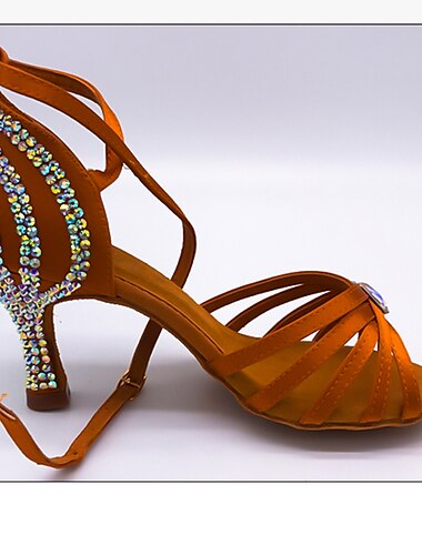  Damen Schuhe für den lateinamerikanischen Tanz Salsa Schuhe Tango-Schuhe Tanzschuhe Ausbildung Leistung Praxis Glitzer Kristall Pailletten Juwelen Absätze Sneaker Kristall / Strass Stöckelschuh