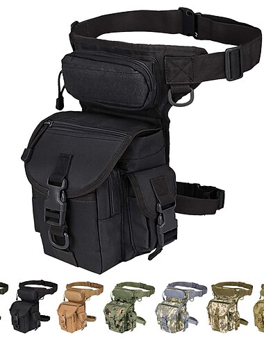  borsa da gamba multiuso per attrezzi, marsupio, gamba, macchina fotografica per moto, versipack, custodia pratica, nero/coyote tan/verde disponibile