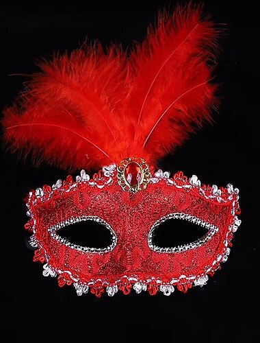  Maskerade Federmaske Halbgesichtsmaske Damen Dekoration Karneval Festival Maske Maskerade Party Maske