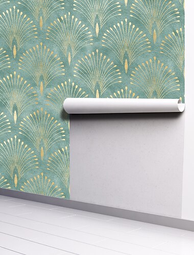  geometrische Tapete Heimdekoration zeitgenössische Vintage-Wandverkleidung, selbstklebende Tapete aus PVC / Vinyl-Material, Raumwandverkleidung