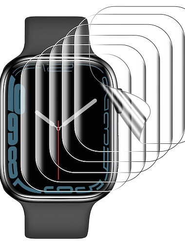  [6 paquets] Suivre Protection Ecran Compatible avec Apple Watch Series 8 7 41mm 45mm Series 6 5 4 SE 40mm 44mm Series 3 2 1 38mm 42mm Protecteur d'écran avec filtre de confidentialité Haute Définition