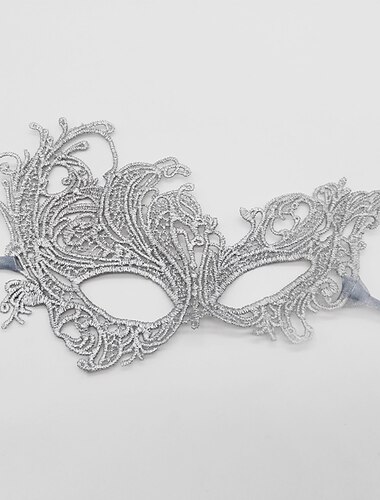  Karnevalsballmaske Doppelgaze Spitzenmaske Maskerade Partyball halbes Gesicht Spitzenmaske Zubehör