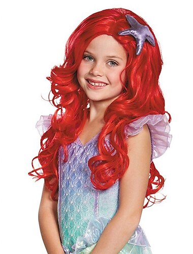  Pelucas de princesa roja para mujer, peluca de cosplay, peluca rizada bob, marrón oscuro, rubio claro, naranja, rojo, rubio, cabello sintético, pelucas rojas para mujer / para uso diario (sin