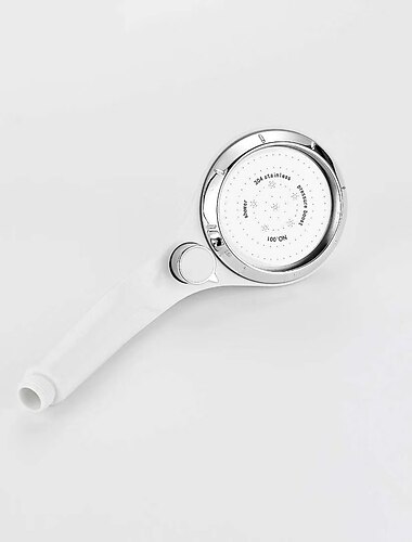  Hochdruck-Duschkopf mit Stopp-Knopf Wasserdruck einstellbar exquisiter Strahl sparende große Platte ABS-Duschstrahldüse Handbrause wassersparend stufenlos einstellbarer Knopf drehbar