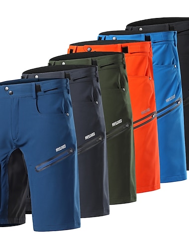  Arsuxeo Hombre Pantalón corto MTB Pantalones cortos bicicleta Bicicleta Pantalones cortos holgados Prendas de abajo Holgado MTB Bicicleta Montaña Ciclismo Carretera Deportes Transpirable Secado